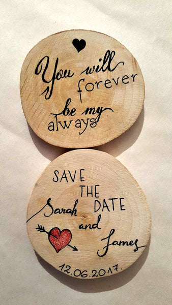 Custom Made Save The Date Wedding Favor Magnets / Save The Date Magnets / Wedding Favor Gifts / Bridal Rustic Presents / Rustic Wedding Gift